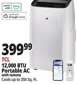 Ocean State Job Lot TCL Smart Portable Air Conditioner offer