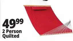 Ocean State Job Lot Quilted 2-Person Hammock Red offer