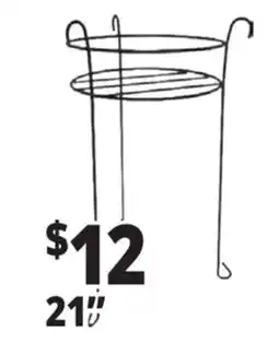 Ocean State Job Lot Decorative Black Plant Stand 21 offer