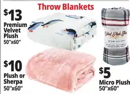 Ocean State Job Lot Throw Blankets offer