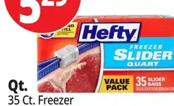Ocean State Job Lot Hefty Storage Quart Slider Bags 40 Count offer