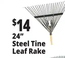 Ocean State Job Lot 24 Steel Tine Leaf Rake offer