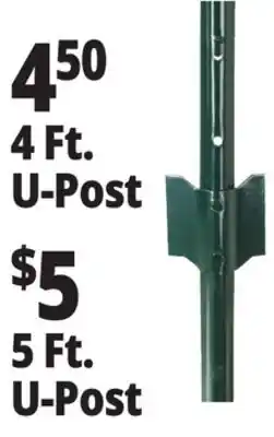 Ocean State Job Lot Tiller & Rowe Steel Garden Fence U-Post 4' offer