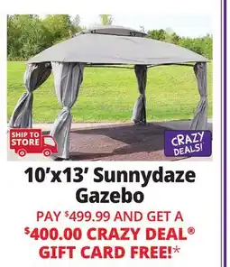 Ocean State Job Lot 10'x13' Sunnydaze Gazebo offer
