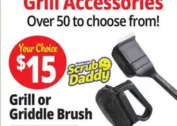 Ocean State Job Lot Mr.Bar-B-Q Bristle Free Steam Clean BBQ Brush Powered by Scrub Daddy offer