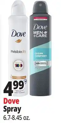 Ocean State Job Lot Dove Spray offer