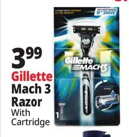 Ocean State Job Lot Gillette Mach3 Men's Razor Handle with Cartridge Refill offer