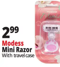 Ocean State Job Lot Modess Mini Razor With travel case offer