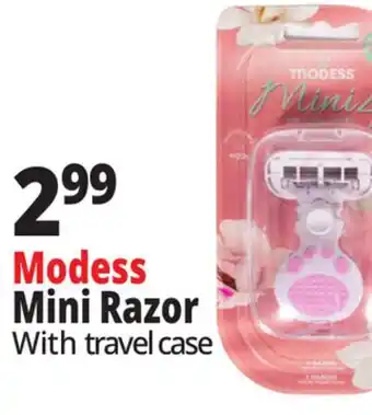 Ocean State Job Lot Modess Mini Razor With travel case offer
