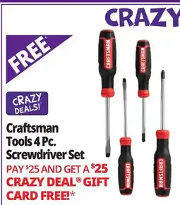 Ocean State Job Lot Craftsman Tools 4 Pc. Screwdriver Set offer
