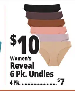 Ocean State Job Lot Women's Reveal Undies offer