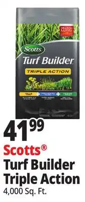 Ocean State Job Lot Scotts Turf Builder Triple Action Weed Control & Lawn Food 4 000 sq ft offer