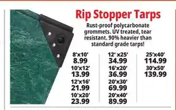 Ocean State Job Lot Rip Stopper Tarps offer