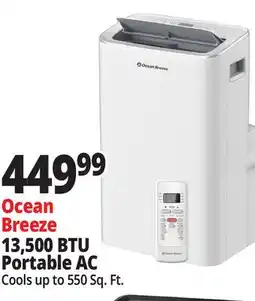 Ocean State Job Lot Ocean Breeze 13 500 BTU Portable Air Conditioner offer