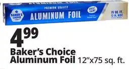 Ocean State Job Lot Baker's Choice Premium Quality Aluminum Foil 75 sq ft offer
