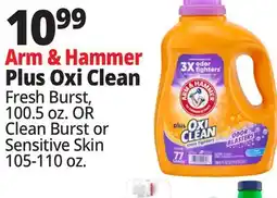 Ocean State Job Lot Arm & Hammer Plus Oxi Clean Stain Fighters Detergent 100.5 oz offer