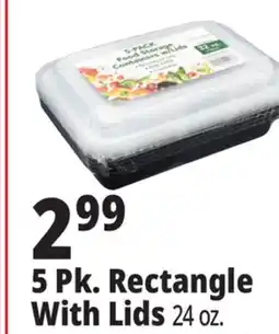 Ocean State Job Lot Rectangular Food Container 24 oz offer