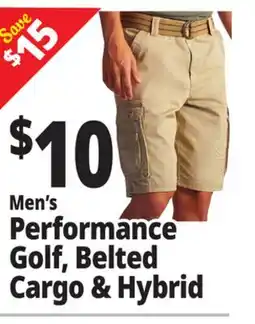Ocean State Job Lot Men's Performance Golf, Belted Cargo & Hybrid offer