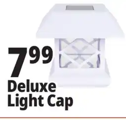 Ocean State Job Lot Deluxe Solar Post Cap Light White Finish offer
