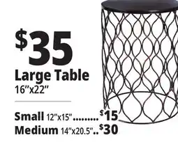 Ocean State Job Lot Patio Side Table with Antique Bronze Finish Large offer