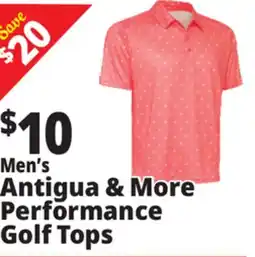 Ocean State Job Lot Men's Antigua & More Performance Golf Tops offer