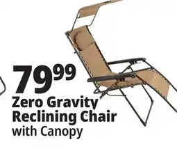 Ocean State Job Lot Oversized Zero Gravity Chair with Canopy Tan offer
