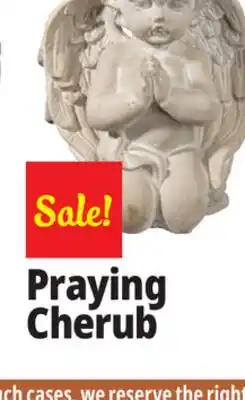 Ocean State Job Lot Praying Cherubim Boy Cement Statue Gray offer