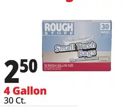 Ocean State Job Lot Rough Stuff 4 Gal Small Trash Bags 30 Count offer