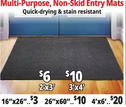 Ocean State Job Lot Non-Skid Entry Mats offer