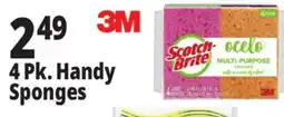 Ocean State Job Lot Scotch-Brite Ocelo Multi-Purpose 3M Sponges 4 Count offer