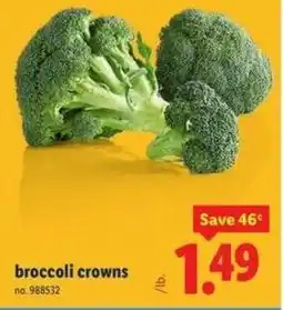 Lidl Broccoli crowns offer
