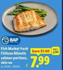 Lidl Fish Market fresh Chilean Atlantic salmon portions offer