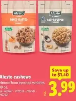 Lidl Alesto cashews offer