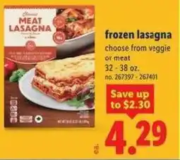 Lidl Frozen lasagna offer