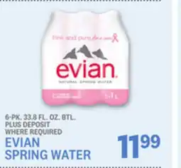 Kings Food Markets EVIAN SPRING WATER offer