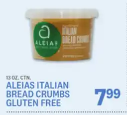 Kings Food Markets ALEIAS ITALIAN BREAD CRUMBS GLUTEN FREE offer