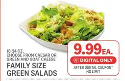 Kings Food Markets FAMILY SIZE GREEN SALADS offer