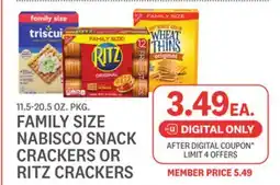 Kings Food Markets NABISCO SNACK CRACKERS OR RITZ CRACKERS offer