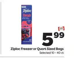 Weis Markets Ziploc Freezer or Quart Sized Bags offer