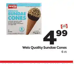 Weis Markets Weis Quality Sundae Cones offer