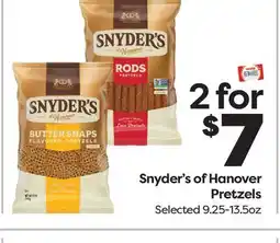 Weis Markets Snyder's of Hanover Pretzels offer