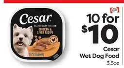 Weis Markets Cesar Wet Dog Food offer