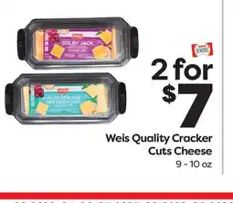 Weis Markets Weis Quality Cracker Cuts Cheese offer