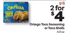 Weis Markets Ortega Taco Seasoning or Taco Shells offer