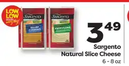 Weis Markets Sargento Natural Slice Cheese offer