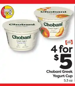 Weis Markets Chobani Greek Yogurt Cup offer