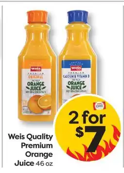 Weis Markets Weis Quality Premium Orange Juice offer
