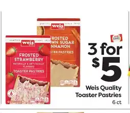 Weis Markets Weis Quality Toaster Pastries offer