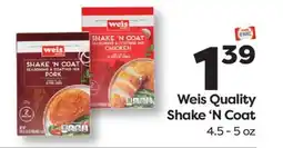 Weis Markets Weis Quality Shake'N Coat offer