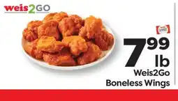 Weis Markets Weis2Go Boneless Wings offer